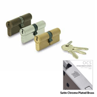 Cylinder Lock - LxL - 80mm - Satin Chro