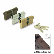 Cylinder Lock - LxL - 80mm - Light Bron