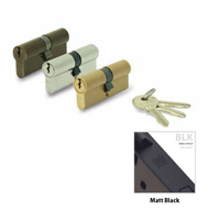 Cylinder Lock - LxL - 90mm - Matt Black