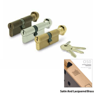 Cylinder Lock - LxK - 60mm - Satin And 