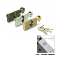 Cylinder Lock - LxK - 60mm - Satin Chro