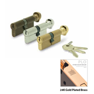 Cylinder Lock - LxK - 70mm - 24K Gold P