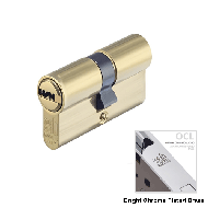 Cylinder Lock - LxL - 60mm  - Bright Ch
