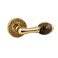 Tiger’s Eye Stone Door lever handle set