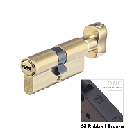 Cylinder Lock - 90mm - LxK - Oil Rubbed