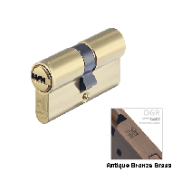 Cylinder Lock - LxL - 90mm - Antique Br