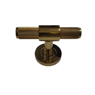 Diamond T Knurling Knob - PVD Gold - Si