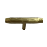 HANDFORGED T Cabinet Knob - Satin Brass