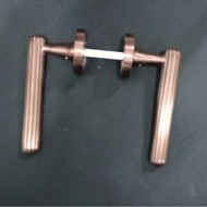 Lining Door Lever Handle on Rose In Mat
