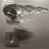 TIME Home Crystal Door Lever Handle Wit