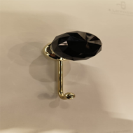 SFERA Coat Murano Glass Robe Hook - Bla