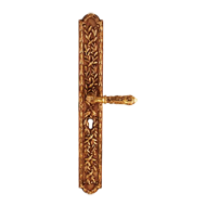 Naxos Door Lever Handle on Plate in Sat