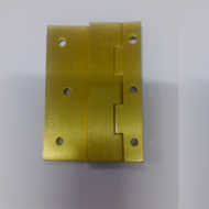 L Hinges L- 6-75 Inch - Satin Brass Fin