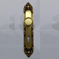 Door Knob on Plate with key hole (Big) 