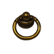 Cabinet Ring Knob - Natural Bronze Fini