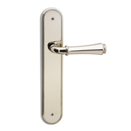 PITTI Lever Handle on Plate - Satin Cha