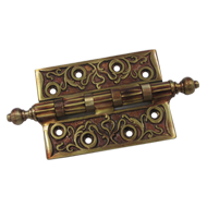 Brass Door Hinge - 5" - Silver Finish