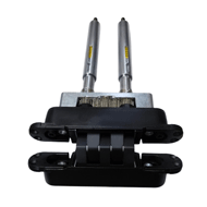 BLACK HINGE - SELF CLOSING - WITH SCREW