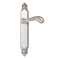 Door Lever Handle on Plate - Grey Finis
