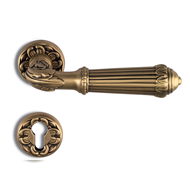 Doha Lever Handle On rose in Antique Br