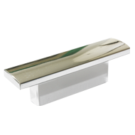 Cabinet Knob - 72mm - Bright Chrome Fin