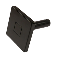 Push Square Hook - Black Colour