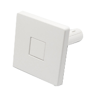 Push Square Hook - Matt Brushed Nickel