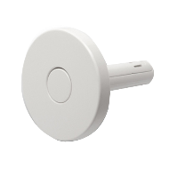 Push Round Hook - White Colour