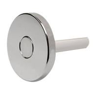 Push Round Hook - Bright Nickel Finish