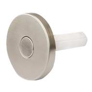 Push Round Hook - Matt Brushed Nickel F