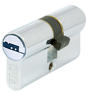 Cylinder Lock (LxK) - 60mm - Chrome Pla