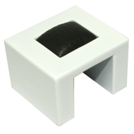 Cabinet Knob - 41mm - White & Black Col