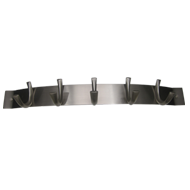 Symphony Arch Hook Rail - 5 Peg - Stain