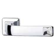 SUN Swarovski Lever Handle on Rose in P