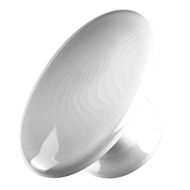 OVAL Cabinet Knob - 60mm - White Colour