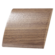 WAVE Wood Cabinet Knob - Walnut clear l