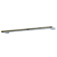 Towel Rod - 600mm - Polished Chrome Fin