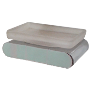 Soap Dish - Polished Chrome Finish