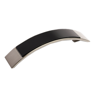 Cabinet Handle - 137mm - Black & Stainl