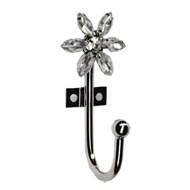Single Hook in Flower Shape - 87mm - Ch