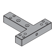Gola Flat in "T" Spacer in Plastic - Ni