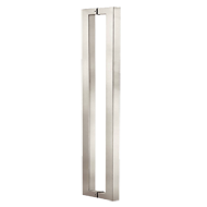 Door Pull Handle - 900mm - Satin Steel 
