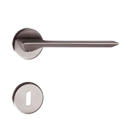 Cedro Lever Handle with Rose in Chrome 