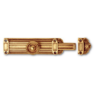 Praga Tower Bolt - Old Gold Finish