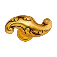 Cabinet Knob - 38x17mm - Old Gold Finis