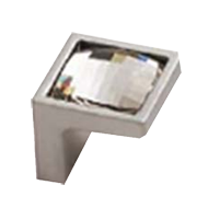 Cabinet Knob - 16mm - Crystal with Chro