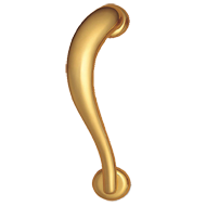 Door Pull Handle Right - 500mm - Polish