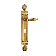 Avignone Lever Handle on Plate in Polis