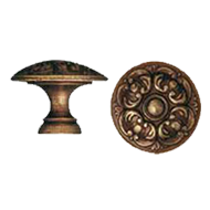 Cabinet Knob - 25mm - Antique Bronze Fi