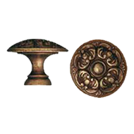 Cabinet Knob - 30mm - Antique Bronze Fi